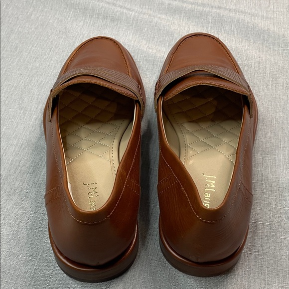 J McLaughlin Brown Leather Flats Loafers Women’s Size 7 Concetta Classic Style - Picture 9 of 16